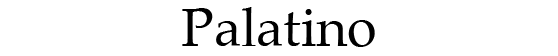 Lettertype Palatino